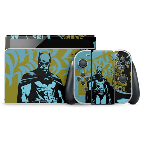 DC Comics Batman Poster Abstract Nintendo Switch OLED (2021) Skin